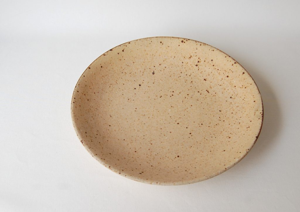 粉引のカレー皿 新品の状態